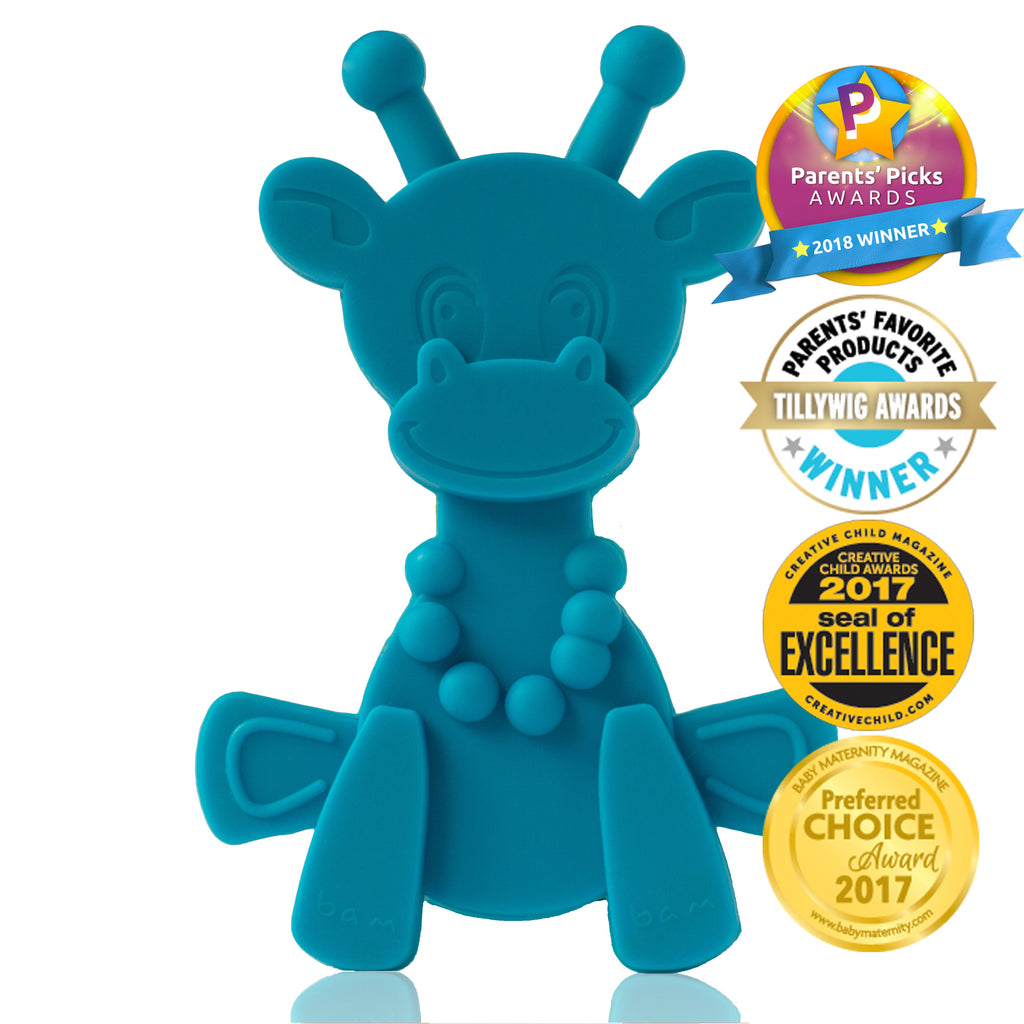 Little bamBAM Baby Teething Toy – Cyan