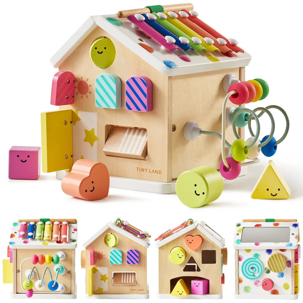Tiny Land® Cottage Activity Cube - Rainbow